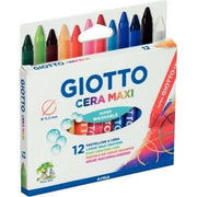 Etui de 12 craies à la cire Giotto Cera Maxi - Ma Rentrée Facile