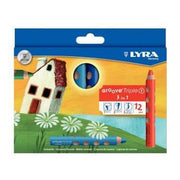 Etui de 12 crayons de couleur gros module LYRA - Ma Rentrée Facile