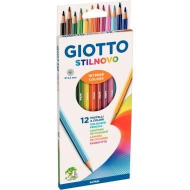 Etui de 12 crayons de couleur Giotto Stilnovo assortis - Ma Rentrée Facile