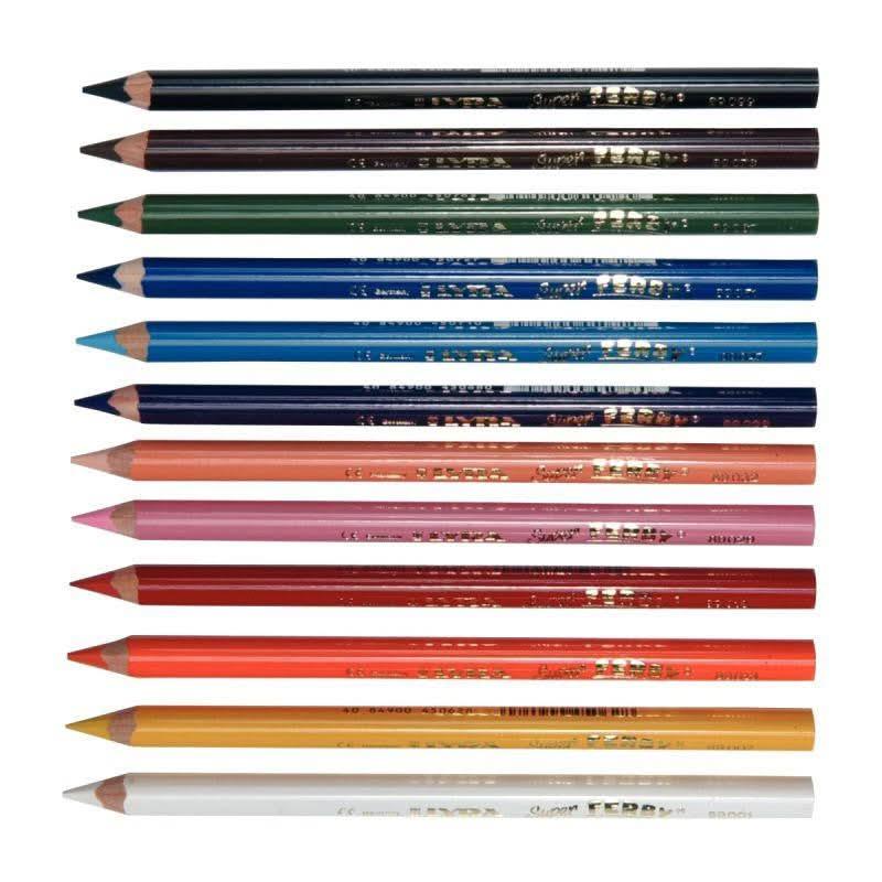 Etui de 12 crayons de couleur triangulaire Super Ferby diamètre 6,25mm - Ma Rentrée Facile