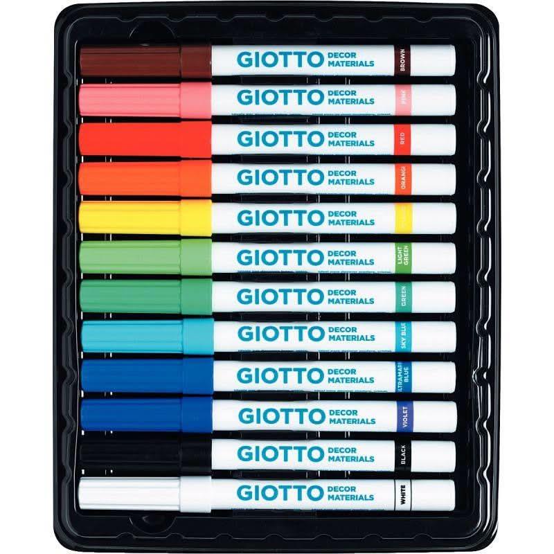Etui de 12 feutres Giotto Décor matérials - Ma Rentrée Facile