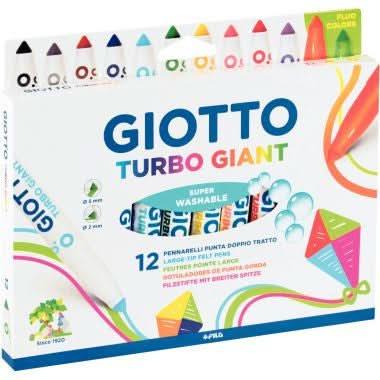 Etui de 12 feutres Giotto Turbo Giant - Ma Rentrée Facile