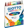 Etui de 12 feutres pointe moyenne Giotto Turbo Color