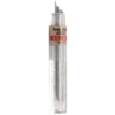 Etui de 12 mines graphite Hi-polymer SUPER diamètre 0,5 mm. B - Ma Rentrée Facile