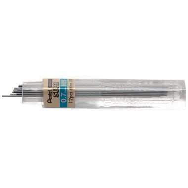 Etui de 12 mines graphite Hi-polymer SUPER diamètre 0,7 mm. HB - Ma Rentrée Facile
