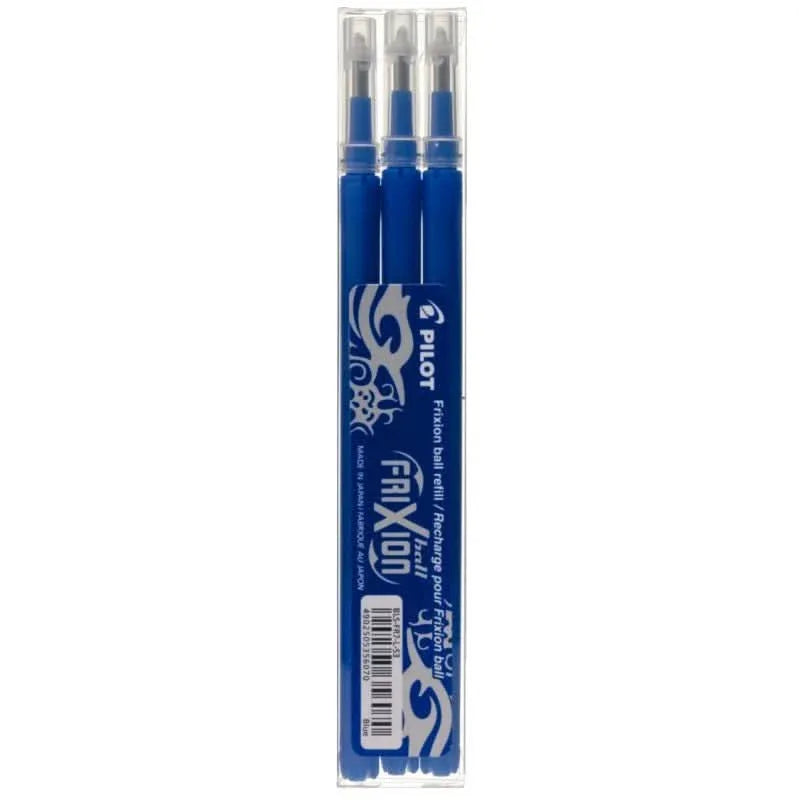 Etui de 3 recharges pour stylo Frixion pointe moyenne bleu - Ma Rentrée Facile
