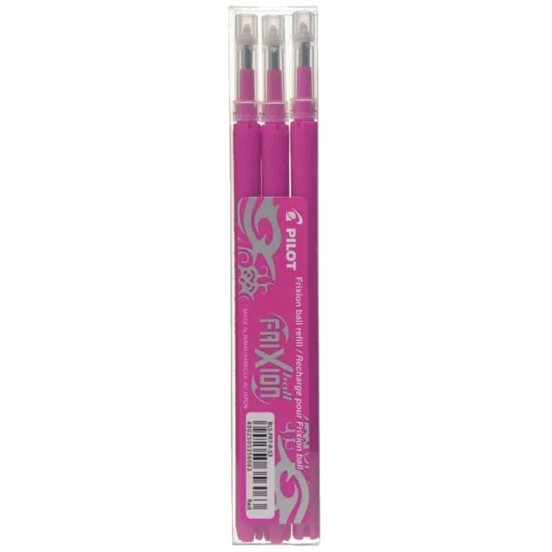 Etui de 3 recharges pour stylo Frixion pointe moyenne rose - Ma Rentrée Facile