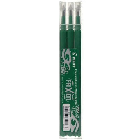 Etui de 3 recharges pour stylo Frixion pointe moyenne vert - Ma Rentrée Facile