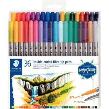 Étui de 36 feutres double pointe Staedler Design Journey - Ma Rentrée Facile