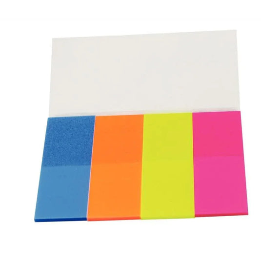Étui de 4 x 40 index marque-pages film transparent couleurs assorties - Ma Rentrée Facile