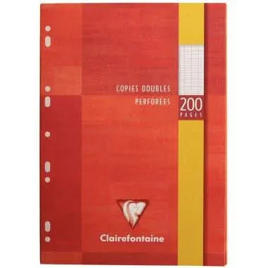 50 copies doubles (200 pages)CLAIREFONTAINE format 21x29,7 cm séyès 90g blanc - Ma Rentrée Facile