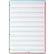 50 feuillets mobiles DYS, format 21X29.7cm, interligne 3 mm Serpodile