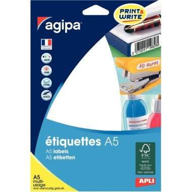 Etui de 640 étiquettes de bureau blanches, format 19,4x32 mm - Ma Rentrée Facile