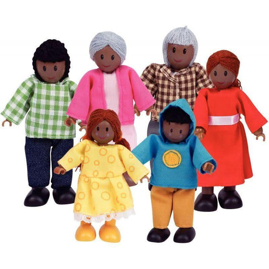 Famille de 6 poupées afro-américaines - Ma Rentrée Facile