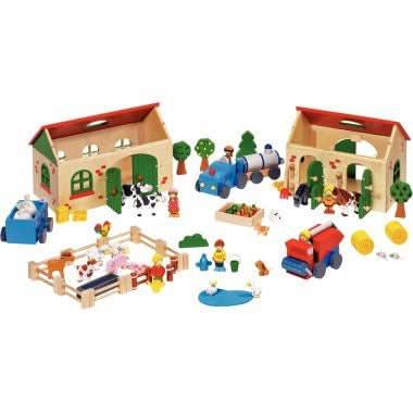 Ferme complète en bois, 71 pièces - Ma Rentrée Facile