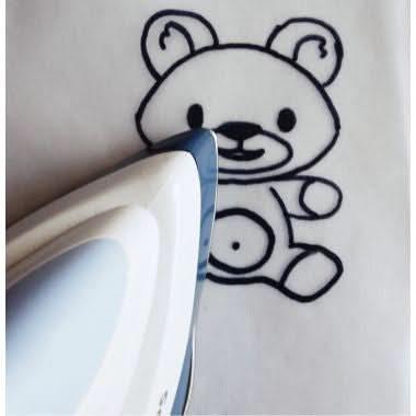 Feutre de transfert sur textile noir Diam's - Ma Rentrée Facile