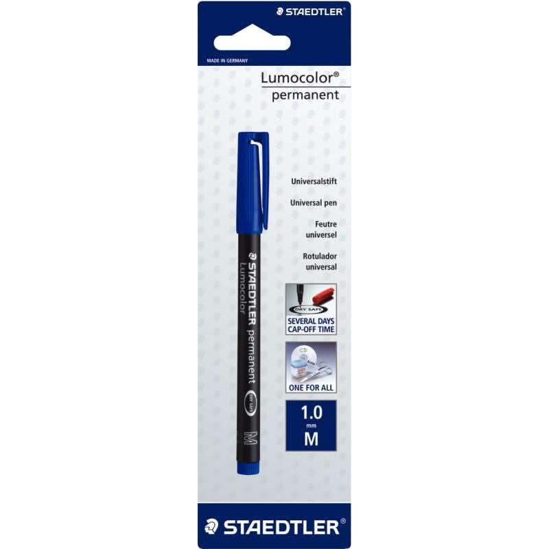 Feutre Lumocolor permanent 1,0mm bleu - Ma Rentrée Facile