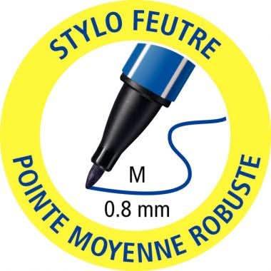 Feutre nylon Pointmax bleu - Ma Rentrée Facile
