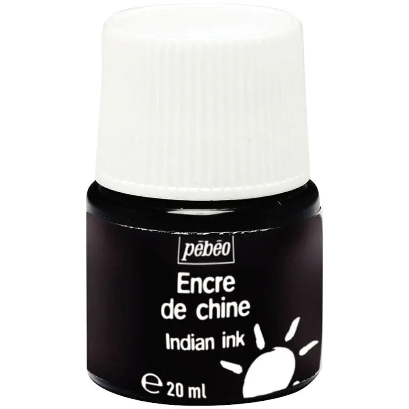 Flacon 20ml d?encre de Chine noire - Ma Rentrée Facile