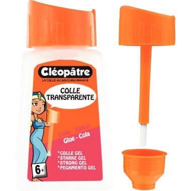 Flacon de 80g de colle forte en gel transparente Cléopâtre - Ma Rentrée Facile