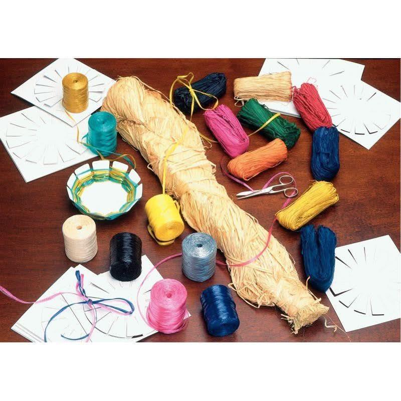 Floche de 1 kg environ de raphia végétal naturel - Ma Rentrée Facile