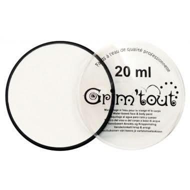 Galet de 20 ml de maquillage aquarellable GRIM'TOUT blanc - Ma Rentrée Facile