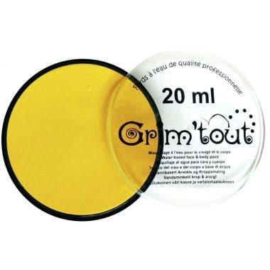 Galet de 20 ml de maquillage aquarellable GRIM'TOUT jaune soleil - Ma Rentrée Facile