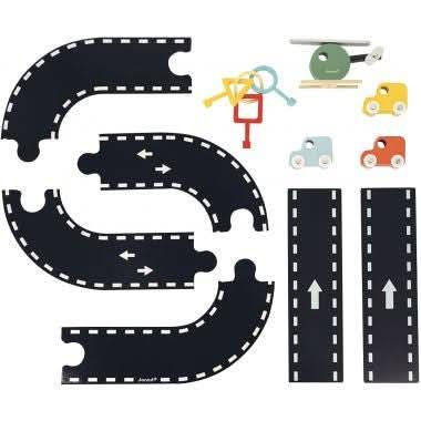 Garage des bolides en bois JANOD - Ma Rentrée Facile