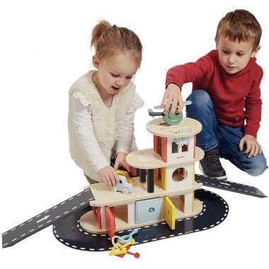 Garage des bolides en bois JANOD - Ma Rentrée Facile