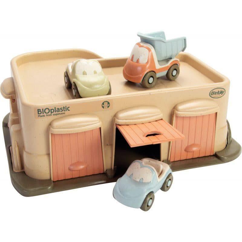 Garage premier âge en bioplastic + 3 véhicules DANTOY - Ma Rentrée Facile