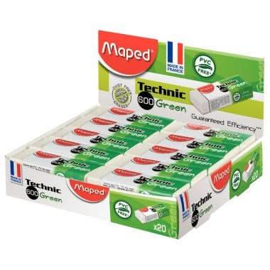 Gomme plastique Technic 600 Green - Ma Rentrée Facile