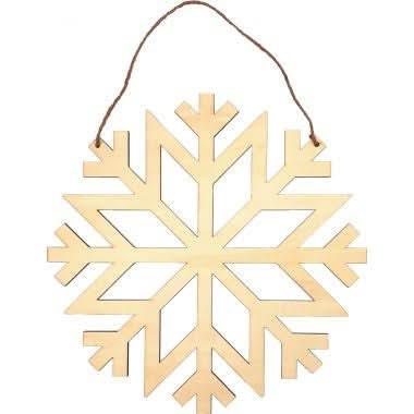 Grand flocon de neige en bois - Ma Rentrée Facile