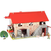 Grande ferme en bois verni et laqué avec toit ouvrant - Ma Rentrée Facile