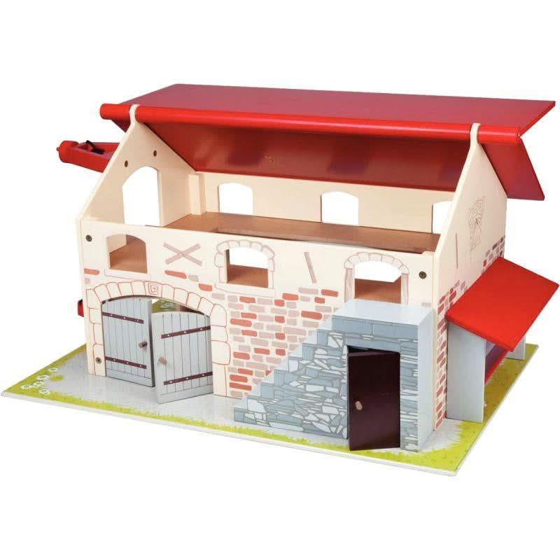 Grande ferme en bois verni et laqué avec toit ouvrant - Ma Rentrée Facile