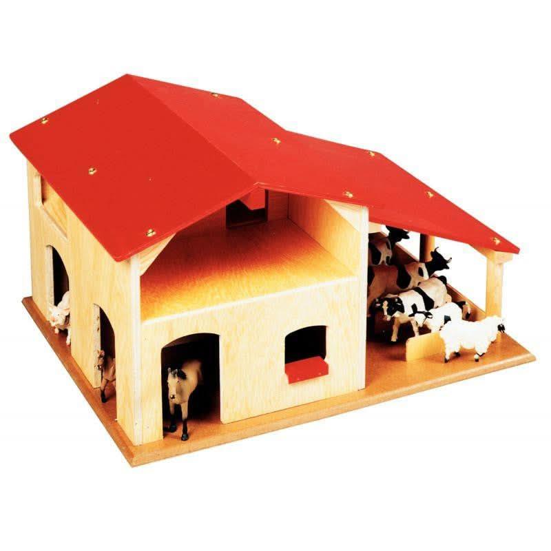 Grande ferme en bois verni et laqué - Ma Rentrée Facile