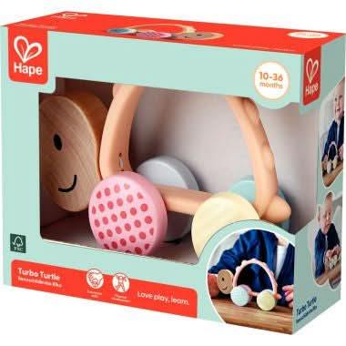 Hochet tortue turbo à rouler HAPE - Ma Rentrée Facile