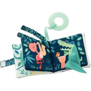 Imagier en tissu Lilliputiens, Marius le rhinocéros - Ma Rentrée Facile