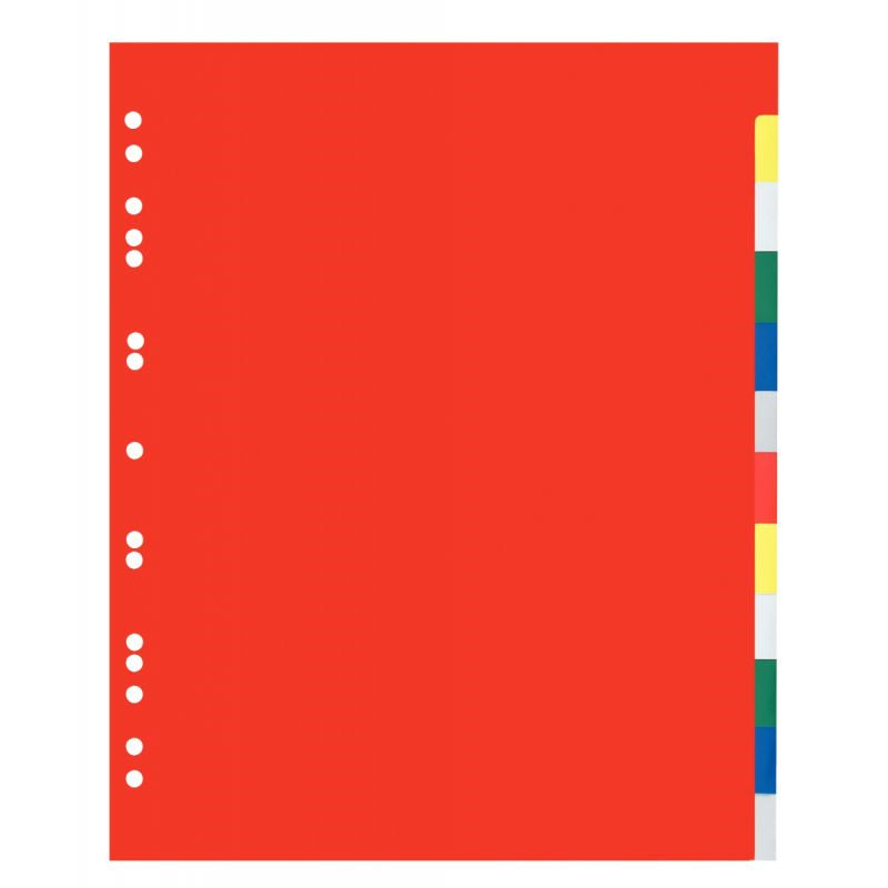 Intercalaires plastique eco 12 touches A4+