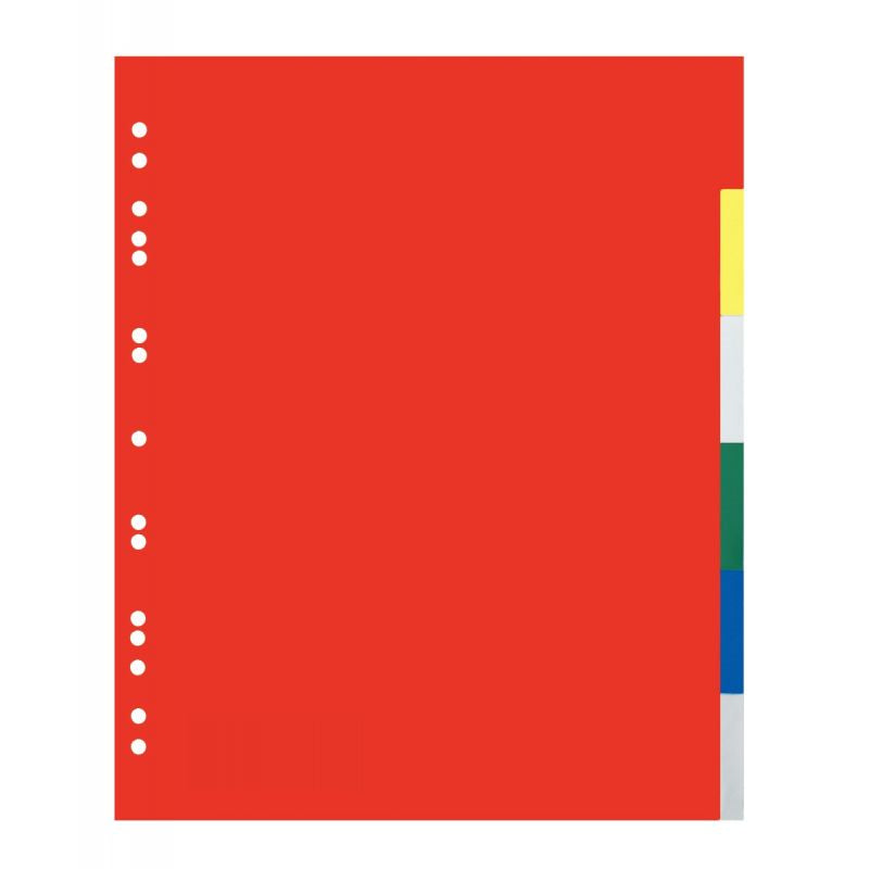 Intercalaires plastique eco 6 touches A4+