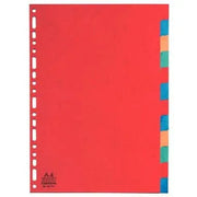 Intercalaires 12 touches EXACOMPTA A4 en carte lustrée 220g - Ma Rentrée Facile