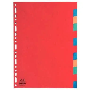 Intercalaires 12 touches EXACOMPTA A4 en carte lustrée 220g - Ma Rentrée Facile