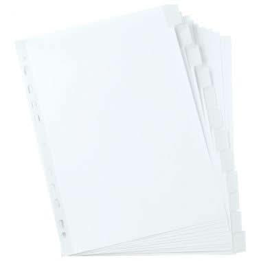 Jeu de 12 intercalaires personnalisables, Index Maker, cartonnés, A4, AVERY - Ma Rentrée Facile