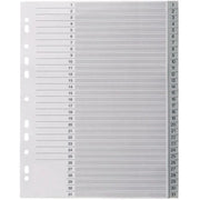 Intercalaires numériques plastique 31 touches A4+ gris - Ma Rentrée Facile