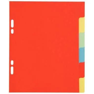Intercalaires 6 touches EXACOMPTA 17x22 cm carte lustrée 225g - Ma Rentrée Facile