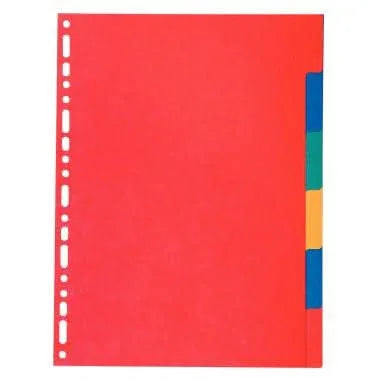 Intercalaires 6 touches EXACOMPTA A4 en carte lustrée 220g - Ma Rentrée Facile