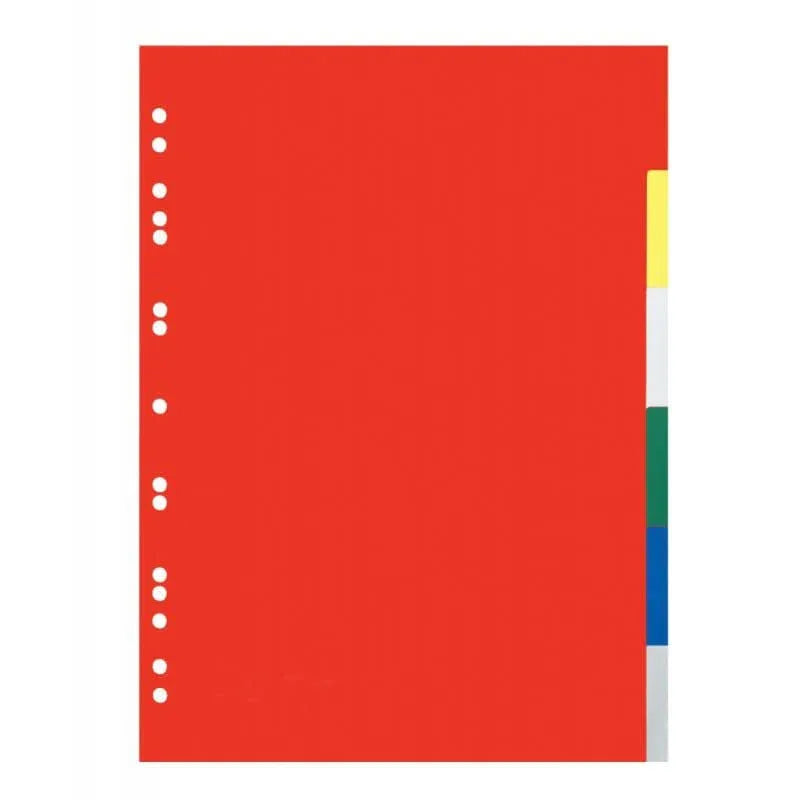 Intercalaires plastique eco 6 touches A4 - Ma Rentrée Facile