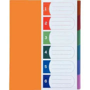 Intercalaires plastique 6 touches A4+ COLOR FRESH - Ma Rentrée Facile
