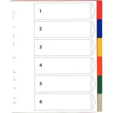 Intercalaires plastique 6 touches A4+ - Ma Rentrée Facile