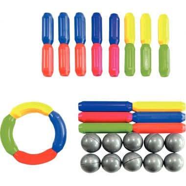 Jeu de construction magnétique SMARTROD, 36 pièces - Ma Rentrée Facile