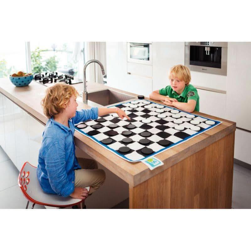 Jeu de dames XXL en bois - Ma Rentrée Facile